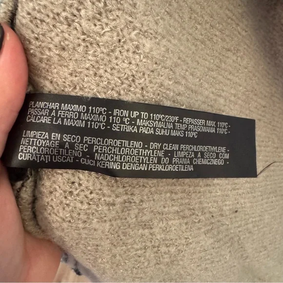 Women’s Zara Knit Black & Tan Cardigan, Large - Picture 11 of 11